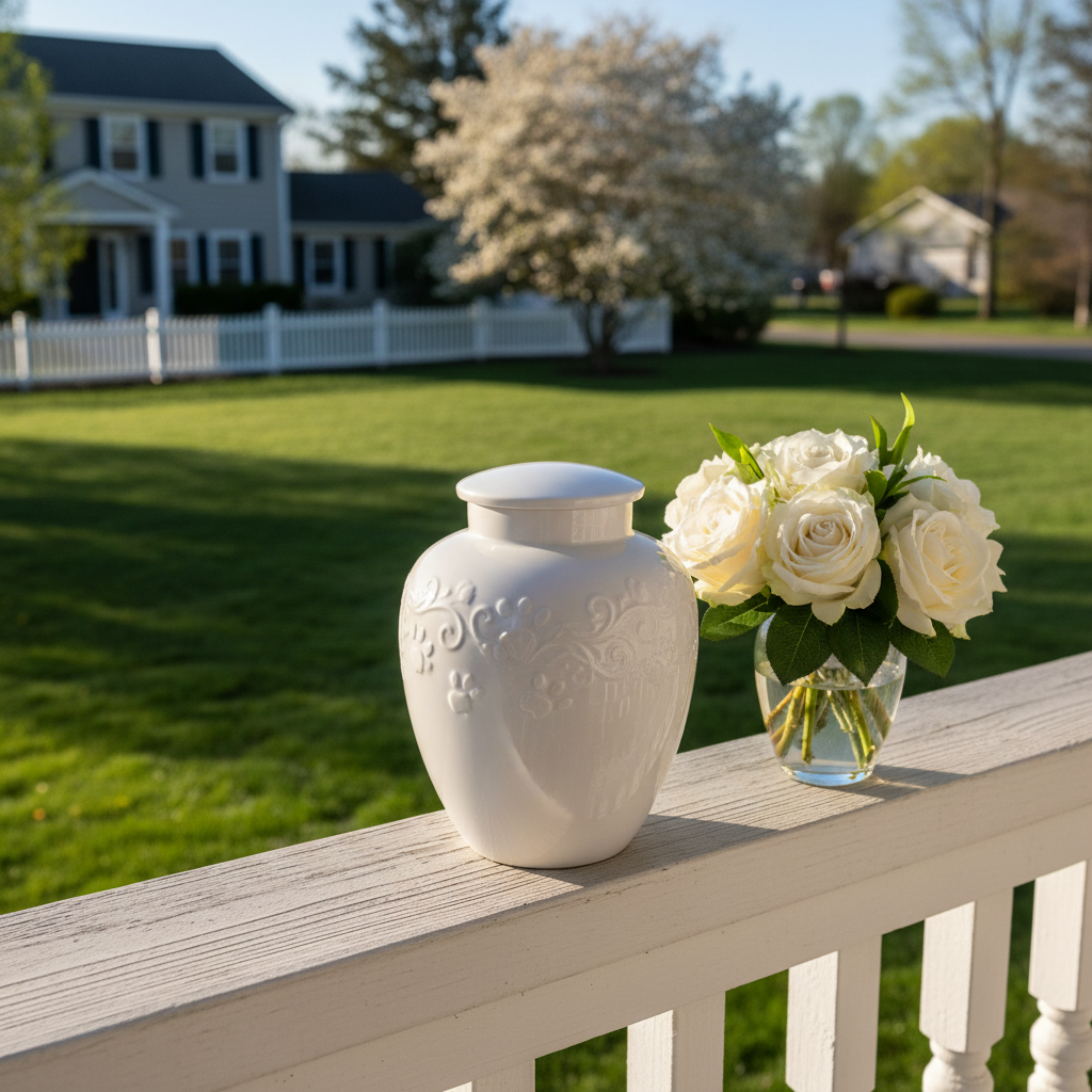 Pet memorial urns for dogs and cats