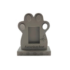 Paw print pet memorial stone alternate view
