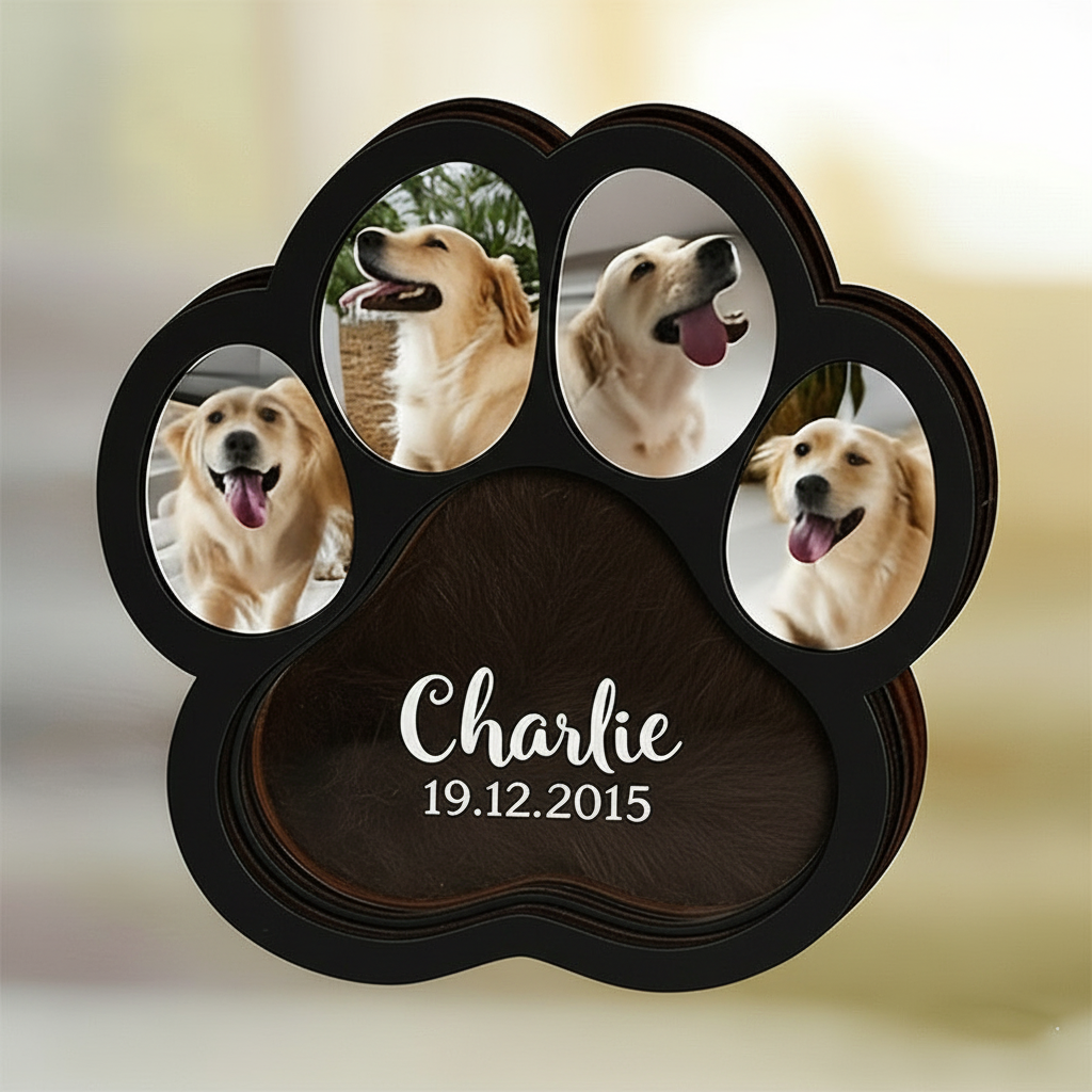 Black Paw Memorial Frame