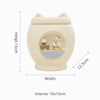 Cat Urn Size Chart White BG