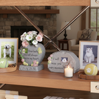 Cozy American Home Fireplace Pet Memorial Scene