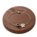 Personalized pet projection bracelet detail view