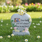 Individual Heart Shaped Pet Memorial Stone Vase