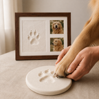 Creating a pet paw impression keepsake at home
