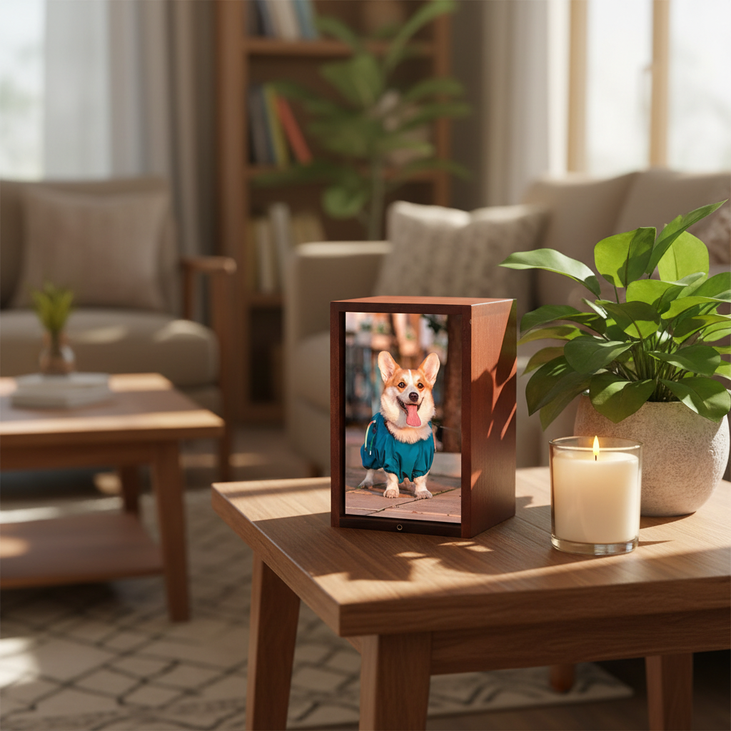 Pet Photo Frame Memorial Scene